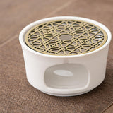 Maxbell Teaware Base Holder Ceramic Decoration for Restaurant Heatproof Dishes