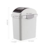 Maxbell Luxury Garbage Container with Shaker Cover Trash Can for Dispose Peel Indoor S