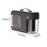 Maxbell Electric Heater Table Warmer Desktop Fan Heater Fast Heating for Office Gray