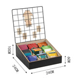 Maxbell Divided Storage Organizer Decorative for Office Countertop Vanity Shelf
