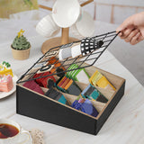 Maxbell Divided Storage Organizer Decorative for Office Countertop Vanity Shelf