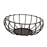 Maxbell Metal Fruit Basket Bowl Rustproof for Vegetables Sundries Dinner Table Black
