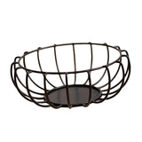 Maxbell Metal Fruit Basket Bowl Rustproof for Vegetables Sundries Dinner Table Black