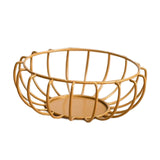 Maxbell Metal Fruit Basket Bowl Rustproof for Vegetables Sundries Dinner Table Aureate