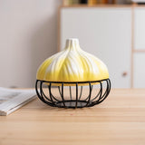 Maxbell Organizer Container Durable Kitchen Supplies for Home Countertop Parties Yellow