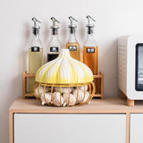 Maxbell Organizer Container Durable Kitchen Supplies for Home Countertop Parties Yellow