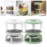 Maxbell 6 Grid Cereal Rice Dispenser Bucket Container Bin for Beans Home Green