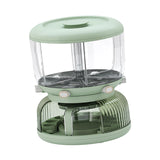 Maxbell 6 Grid Cereal Rice Dispenser Bucket Container Bin for Beans Home Green