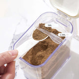 Maxbell Multiuse Salt Seasoning Jar Holder Organizer Canisters Pots for Kitchen Red