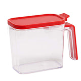 Maxbell Multiuse Salt Seasoning Jar Holder Organizer Canisters Pots for Kitchen Red