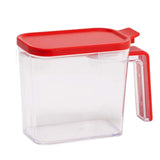 Maxbell Multiuse Salt Seasoning Jar Holder Organizer Canisters Pots for Kitchen Red