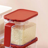 Maxbell Multiuse Salt Seasoning Jar Holder Organizer Canisters Pots for Kitchen Red