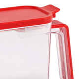 Maxbell Multiuse Salt Seasoning Jar Holder Organizer Canisters Pots for Kitchen Red