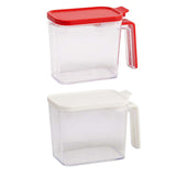 Maxbell Multiuse Salt Seasoning Jar Holder Organizer Canisters Pots for Kitchen Red