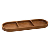 Maxbell Steak Tray Vintage Tableware Serving Dish for Restaurant Hotel Breakfast 3 Grid