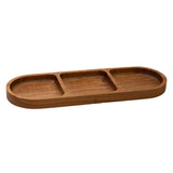 Maxbell Steak Tray Vintage Tableware Serving Dish for Restaurant Hotel Breakfast 3 Grid