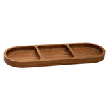Maxbell Steak Tray Vintage Tableware Serving Dish for Restaurant Hotel Breakfast 3 Grid