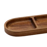 Maxbell Steak Tray Vintage Tableware Serving Dish for Restaurant Hotel Breakfast 3 Grid