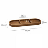 Maxbell Steak Tray Vintage Tableware Serving Dish for Restaurant Hotel Breakfast 3 Grid