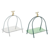 Maxbell Household Dessert Cake Stand Storage Rack for Brithday Wedding Desktop Green