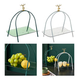 Maxbell Household Dessert Cake Stand Storage Rack for Brithday Wedding Desktop Green