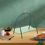Maxbell Household Dessert Cake Stand Storage Rack for Brithday Wedding Desktop Green
