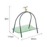 Maxbell Household Dessert Cake Stand Storage Rack for Brithday Wedding Desktop Green
