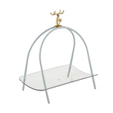 Maxbell Household Dessert Cake Stand Storage Rack for Brithday Wedding Desktop White