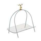 Maxbell Household Dessert Cake Stand Storage Rack for Brithday Wedding Desktop White