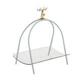 Maxbell Household Dessert Cake Stand Storage Rack for Brithday Wedding Desktop White