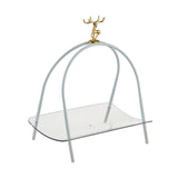 Maxbell Household Dessert Cake Stand Storage Rack for Brithday Wedding Desktop White
