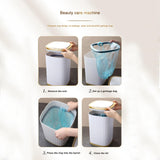 Maxbell 15L Sensor Trash Can Wastebasket with Lid for Bathroom Bedroom Living Room