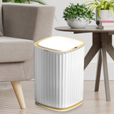 Maxbell 15L Sensor Trash Can Wastebasket with Lid for Bathroom Bedroom Living Room