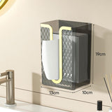 Maxbell Tissue Box Rectangle Decorative Multipurpose for Hotel Dorm Restaurant Gray