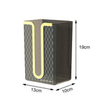 Maxbell Tissue Box Rectangle Decorative Multipurpose for Hotel Dorm Restaurant Gray