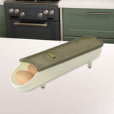 Maxbell Egg Box Egg Tray Egg Holder with Lid for Fridge Household Shelf White