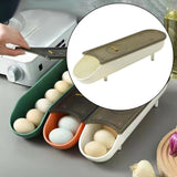 Maxbell Egg Box Egg Tray Egg Holder with Lid for Fridge Household Shelf White
