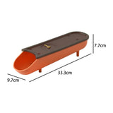 Maxbell Egg Box Egg Tray Egg Holder with Lid for Fridge Household Shelf Orange