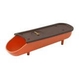 Maxbell Egg Box Egg Tray Egg Holder with Lid for Fridge Household Shelf Orange