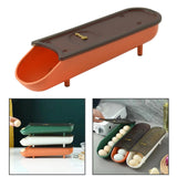 Maxbell Egg Box Egg Tray Egg Holder with Lid for Fridge Household Shelf Orange