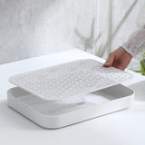 Maxbell Drainer Tray Organizer Bathroom Accessories Drainboard Basket for Cup Mug