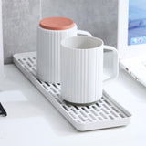 Maxbell Drainer Tray Organizer Bathroom Accessories Drainboard Basket for Cup Mug