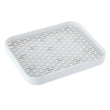 Maxbell Drainer Tray Organizer Bathroom Accessories Drainboard Basket for Cup Mug