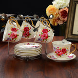 Maxbell Metal Coffee Cup Holder Organizer Rack Water Drainer for Countertop Tabletop Argent