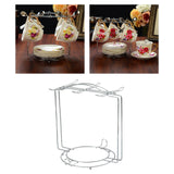 Maxbell Metal Coffee Cup Holder Organizer Rack Water Drainer for Countertop Tabletop Argent