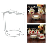 Maxbell Metal Coffee Cup Holder Organizer Rack Water Drainer for Countertop Tabletop Argent