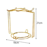 Maxbell Metal Coffee Cup Holder Organizer Rack Water Drainer for Countertop Tabletop Aureate