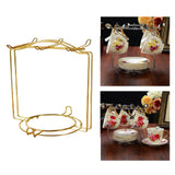 Maxbell Metal Coffee Cup Holder Organizer Rack Water Drainer for Countertop Tabletop Aureate