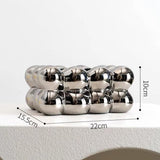 Maxbell Tissue Storage Case Napkin Holder Facial Tissue Holder for Countertop Office Argent