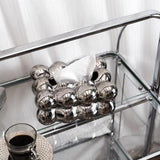 Maxbell Tissue Storage Case Napkin Holder Facial Tissue Holder for Countertop Office Argent